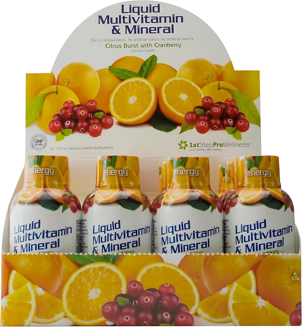 1st Step for Energy Multivitamina y Mineral Líquida Sabor Cítrico - Pack de 12
