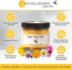 Gránulos de Polen de Abeja Mickelberry Gardens 170g Superalimento Crudo Rico en Proteínas