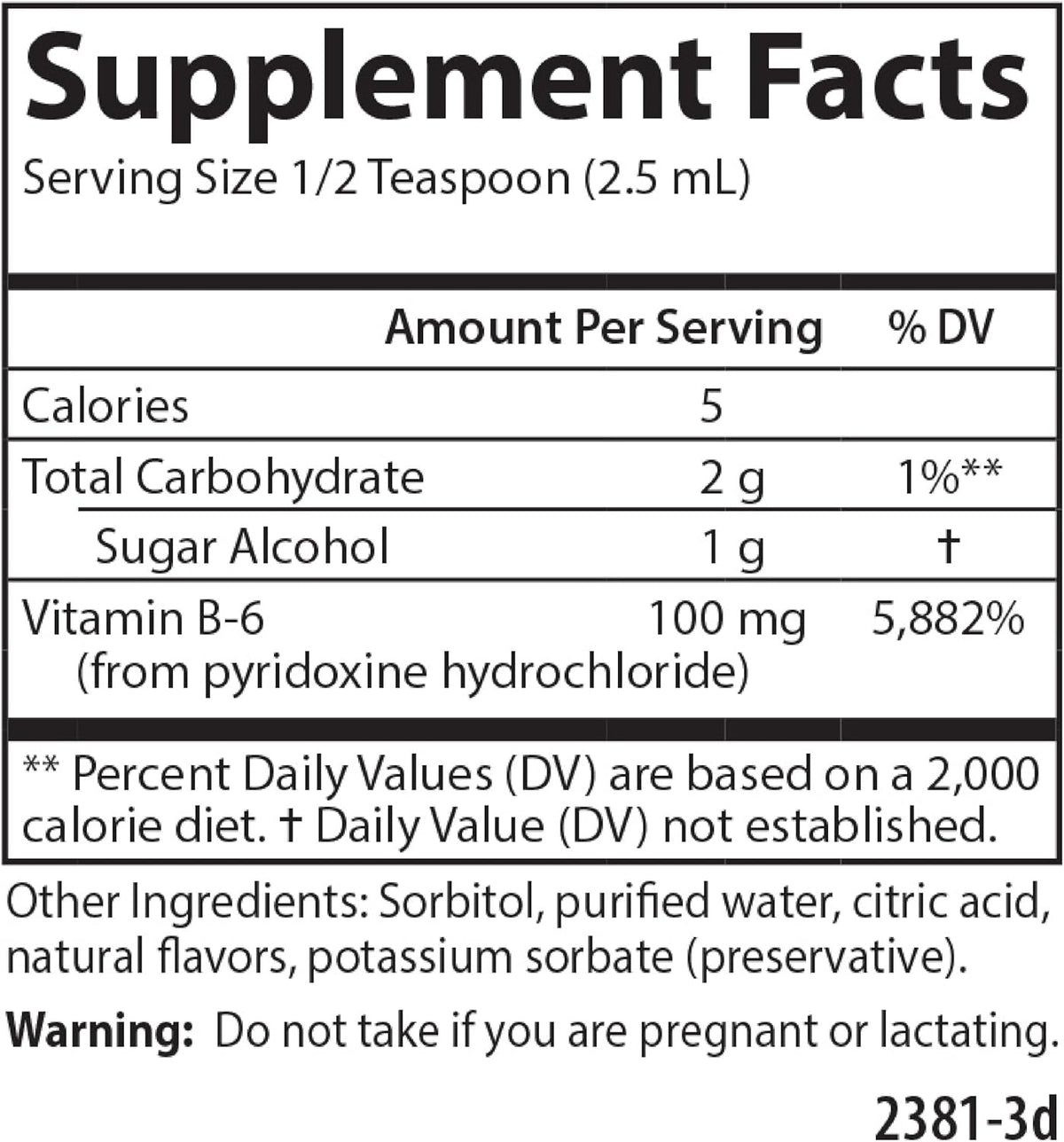 Carlson - B-6 Líquido, Vitamina B-6, – Reducción del cansancio y la fatiga: Al apoyar el metabolismo energético, – Image 9