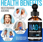 Vita Guard Pure NAD+ Líquido Gotas 1000mg - Fórmula de Nicotinamida - Vegano y No OGM - Sabor Natural a Limón y Naranja