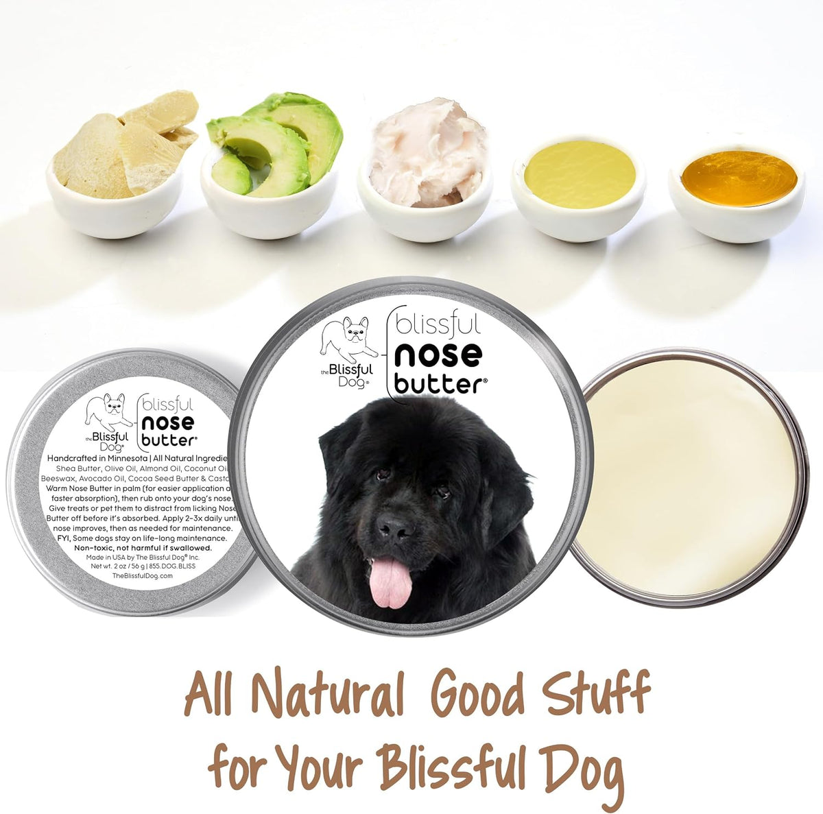 The Blissful Dog Newfoundland Unscented Nose Butter - Bálsamo para Nariz de Perro, 118 ml – Image 2