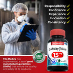 FITO MEDIC'S Lab Methylfolate Supplement, Folate Formula, 120 Capsules