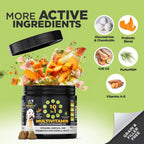 Googipet Multivitamínico Premium para Perros - Masticables 10 en 1 con Glucosamina, Probióticos y Omega-3 (Sabor a Pollo)