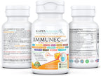 Kappa Nutrition Immune C Plus - Complejo de 14 ingredientes con Quercetina, Vitamina C, Zinc, Vitamina D3, Selenio, Cobre y más (90 cápsulas)