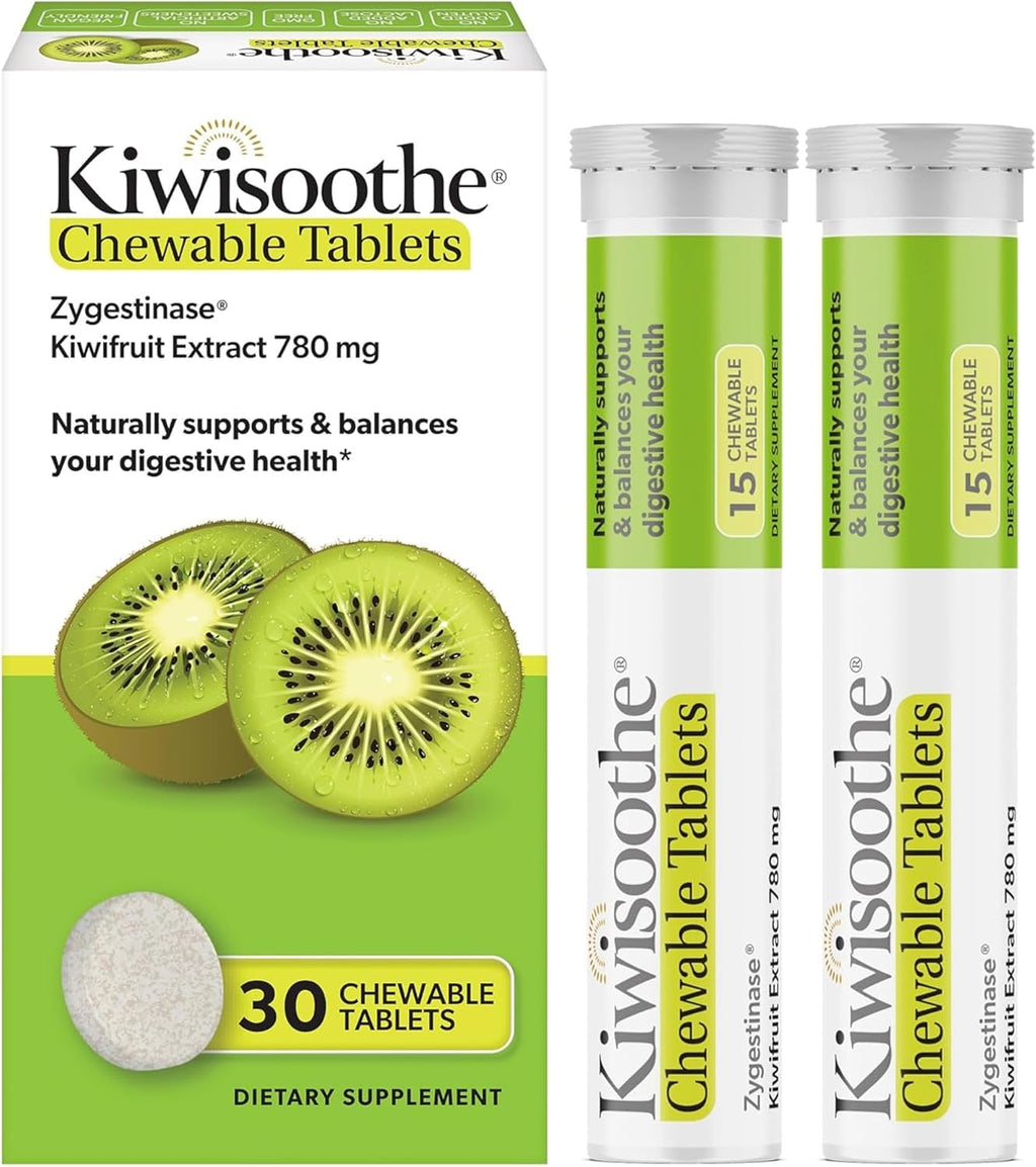 AFT Pharmaceuticals KiwiSoothe Suplemento Digestivo, 30 Comprimidos Masticables