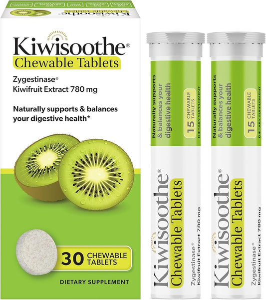 AFT Pharmaceuticals KiwiSoothe Suplemento Digestivo, 30 Comprimidos Masticables