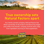 Natural Factors Vitamina C Masticable para Niños 500 mg - 180 Comprimidos - Sabor Melocotón, Maracuyá y Mango