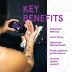 Mind Fuse Nootropic Memory Booster - Cápsulas de Lion's Mane con Omega-3, Ashwagandha y L-Theanine para el Enfoque y la Memoria - Sin Gluten 60 Cápsulas