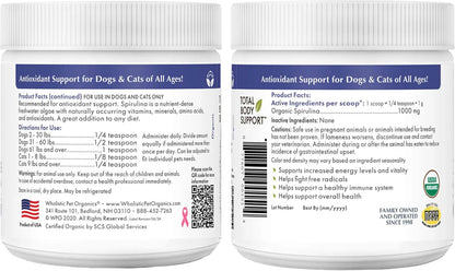 Wholistic Pet Organics Espirulina en Polvo para Perros y Gatos - 85 Dosis – Image 9
