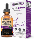 SBR Nutrition Gotas Líquidas de Biotina, 5000mcg por Dosis (60 Dosis) 30ml - Vainilla