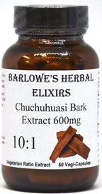 Extracto de Corteza de Chuchuhuasi 10:1 | 600mg | 60 Cápsulas Veganas, Kosher y Halal | Sin Estearatos, Sin Rellenos, Envasado en Vidrio