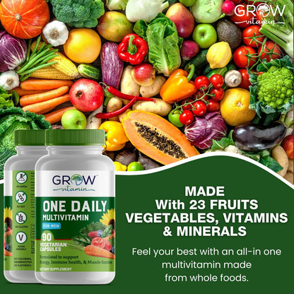Multivitamínico Diario para Hombres con – Las vitaminas del grupo B contribuyen al metabolismo energético normal. – Image 4