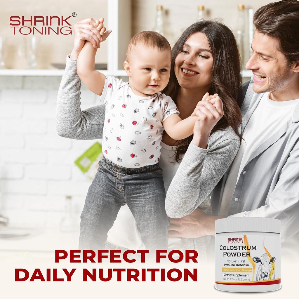 Shrink Calostro en Polvo 76.5g – Suplemento Natural de Calostro Bovino para la Salud General