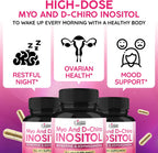 Organic Cadane Myo & D-Chiro Inositol Supplement con Ashwagandha, Maca, Chasteberry, Berberine y Black Pepper | 90 Cápsulas Veganas