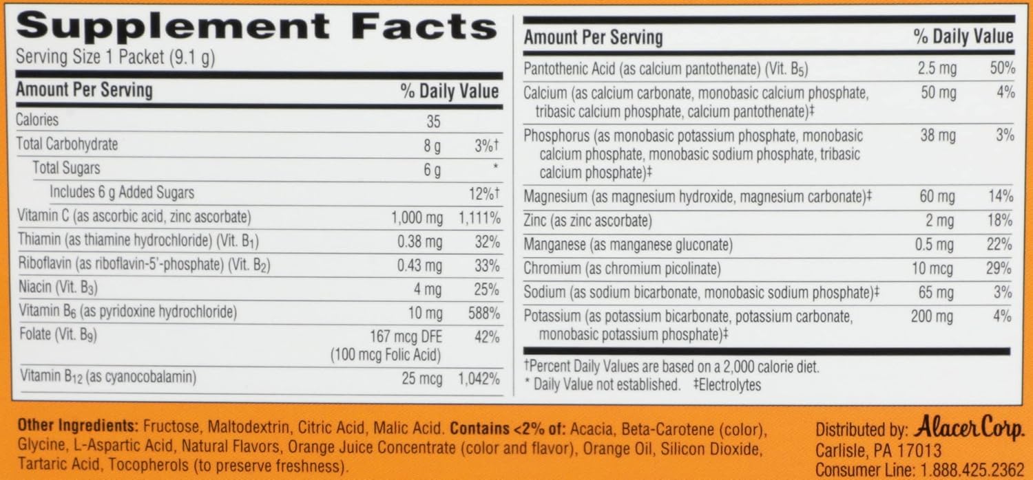 Emergen-C Super Orange, 30 sobres