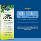 Natural Factors Whole Earth & Sea Minerales Marinos Profundos - Apoya el Equilibrio Electrolítico y la Salud Ósea* - Vegano - Sin Sabor - 3.38 oz