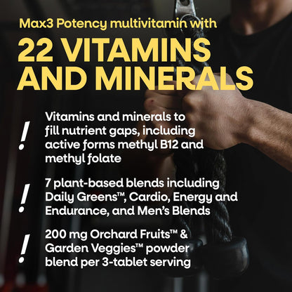 Nature's Way Alive! Men's Max3 Multivitamínico Diario de Alta Potencia para Hombres, 90 Comprimidos – Image 4