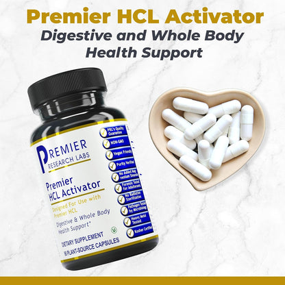 Premier Research Labs Premier HCL Activator - Suplemento de Enzimas Digestivas con Pepsina y Hierbas - 90 Cápsulas – Image 2