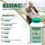ESSIAC Tea Cápsulas de Extracto Herbal Natural - 60 Cápsulas