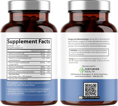 Centurion Health Bump BD - Suplemento de – Coenzima Q10 (CoQ10): Un antioxidante que ayuda a generar energía en – Image 2