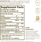 Solgar – Extra Strength Glucosamina Condroitina Complejo, 75 Comprimidos