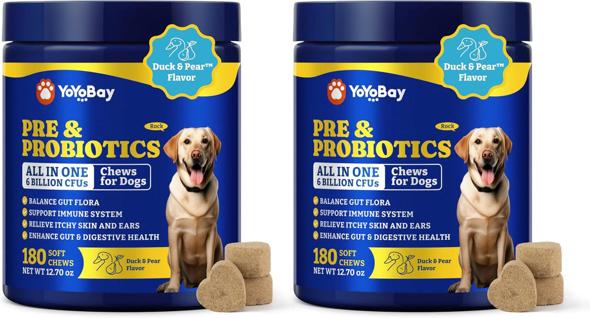 YoYoBay Probióticos para Perros - 6B UFC, – Mejora de la digestión y absorción de nutrientes: Las enzimas – Image 1