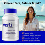 Vertifree Tinnitus Relief - Cápsulas para el Alivio del Acúfeno (3 Paquetes)