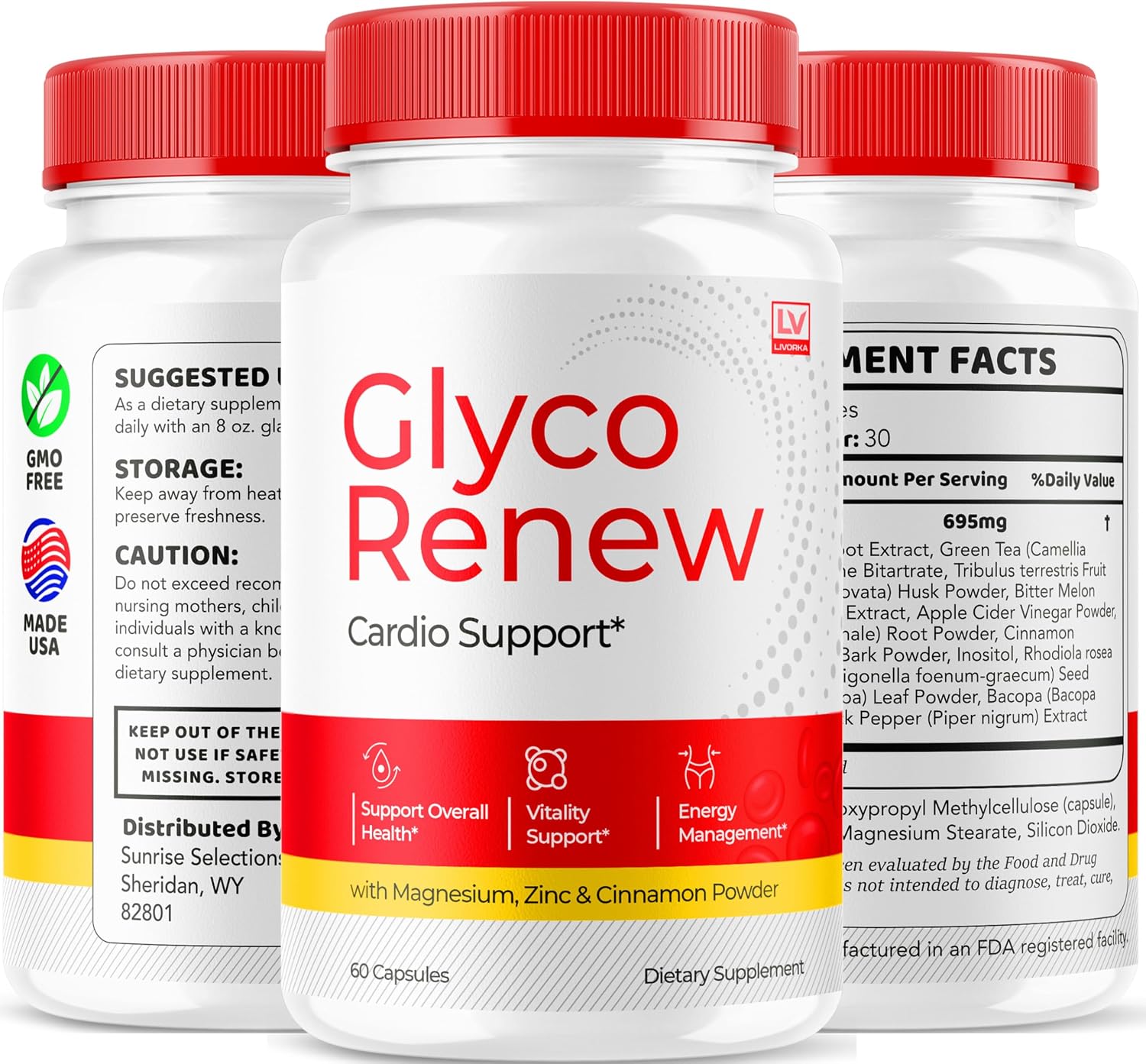 Glyco Renew Cápsulas, 90 Cápsulas (3 Envases) – Fórmula Avanzada