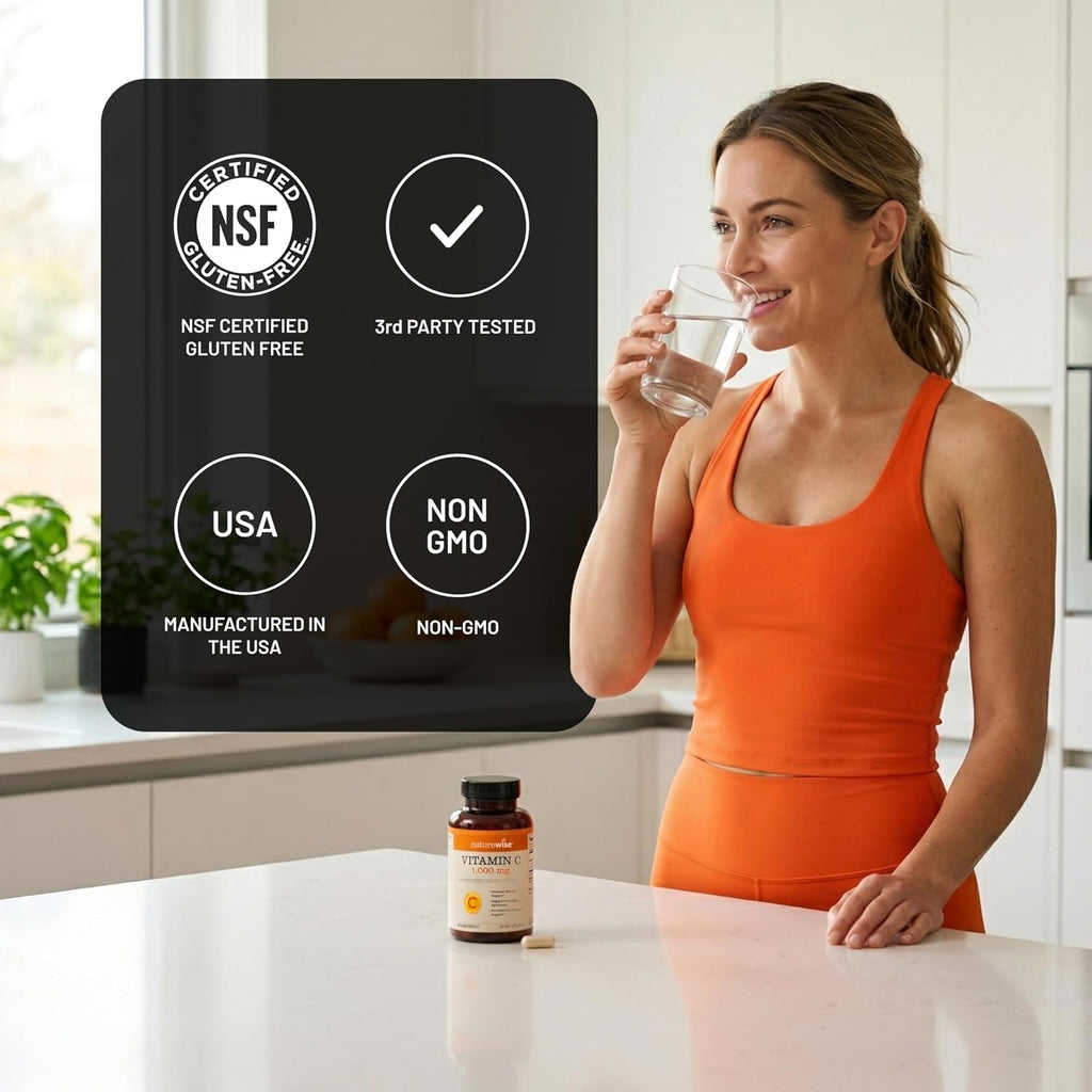 NatureWise Vitamina C 1000 mg - 60 Cápsulas Veganas