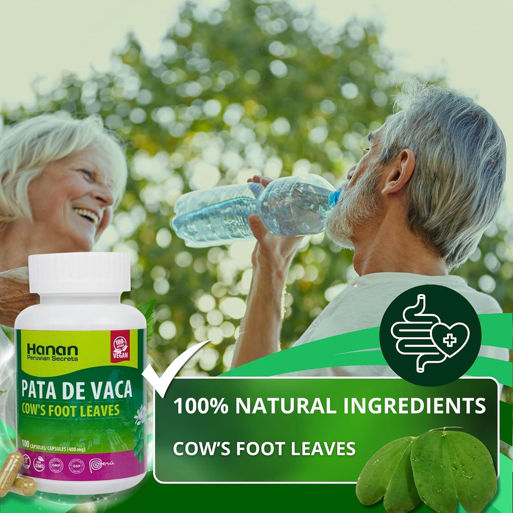 Hanan Pata de Vaca 100 Cápsulas – Bauhinia forficata – Suplemento Herbal Natural de Perú