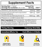Nootropics Depot Vitamina D3+K2 con Vitamina C - 365 comprimidos - 125μg (5000 UI) - Año de suministro