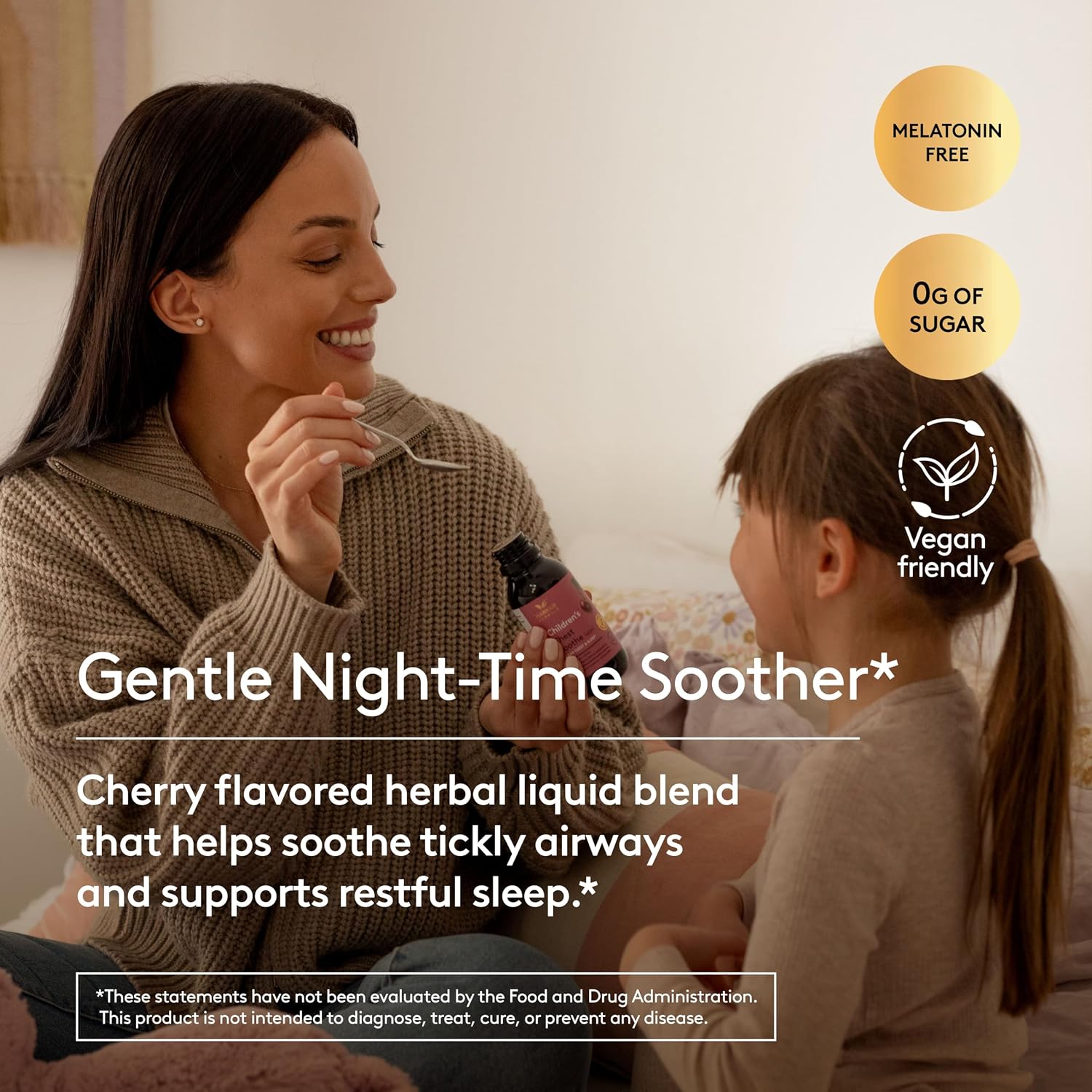Jarabe Nocturno Infantil Harker Herbals – Calma la garganta y el pecho para un sueño reparador
