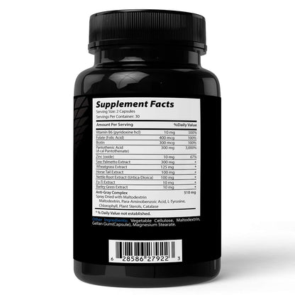 Absonutrix Anti-Grey Advanced Hair Formula - – Capsicum: Estimula la microcirculación del cuero cabelludo, – Image 2