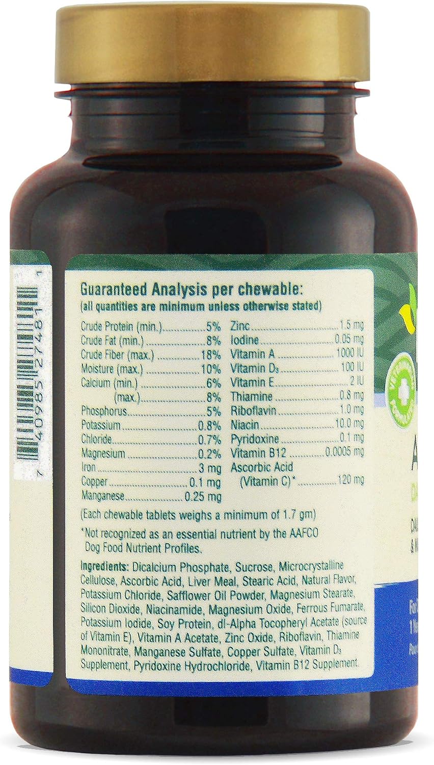 Petnc Adult Multi Chewables Multivitamin for Dogs, 75 Count, Liver Flavor