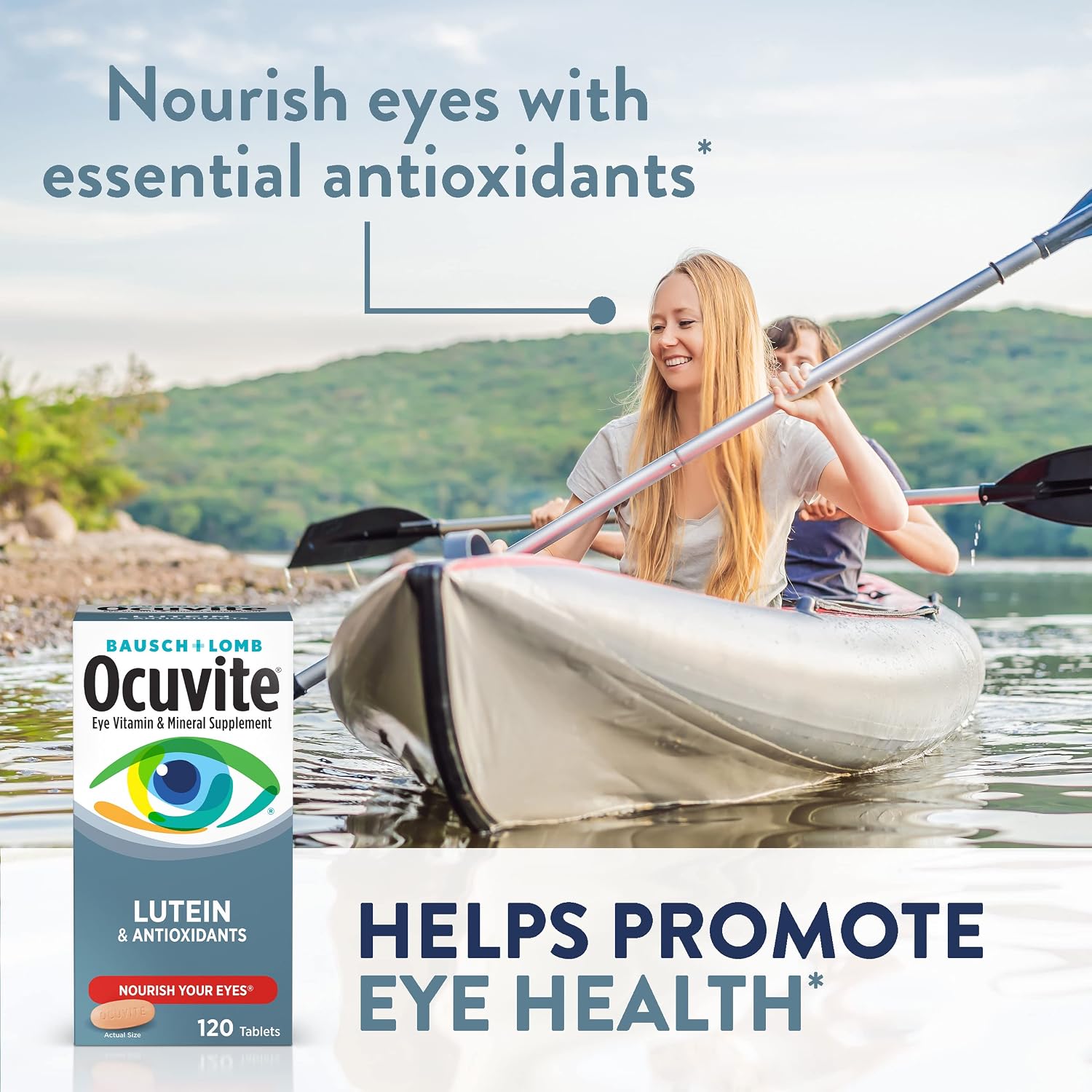 Ocuvite Luteína y Antioxidantes - 120 Comprimidos (Pack de 2)