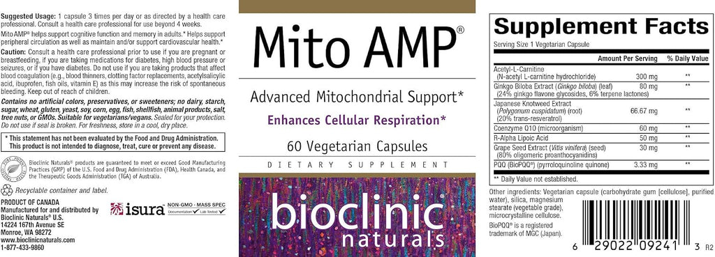 MitoLife AMP 60 cápsulas