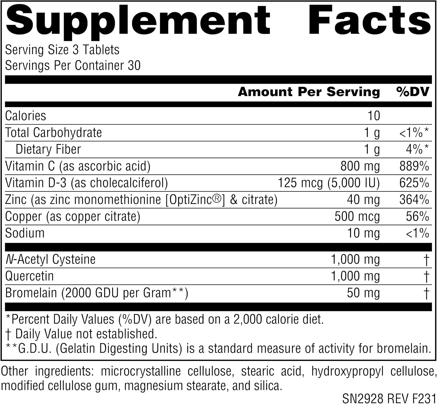 Source Naturals Wellness N-A-Cetin Immune Protocol, 90 Comprimidos