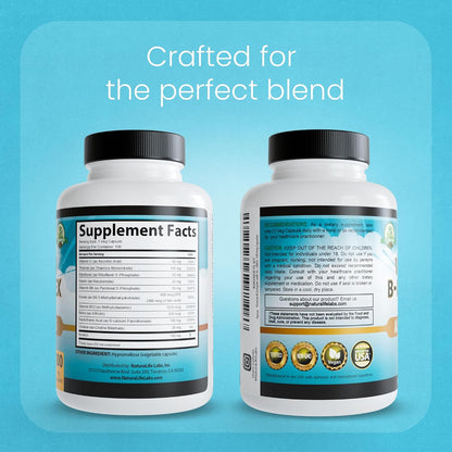 NaturaLife Labs Complejo B – Todas las Vitaminas B con B2, B6, B9 y B12 (Metilcobalamina) Activas, más B1, B3, B5, B7 y – Image 7