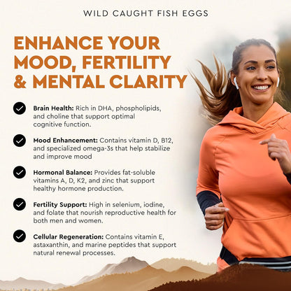 Ancestral Supplements Omega 3 Huevas de Pescado Salvaje, 2400mg, 180 Cápsulas – Image 4