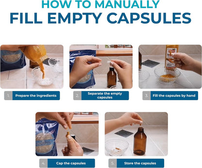 Capsuline Cápsulas de Gelatina Vacías Tamaño – Gelatina farmacéutica 100%: Materia prima de alta pureza, sin OGM y – Image 8