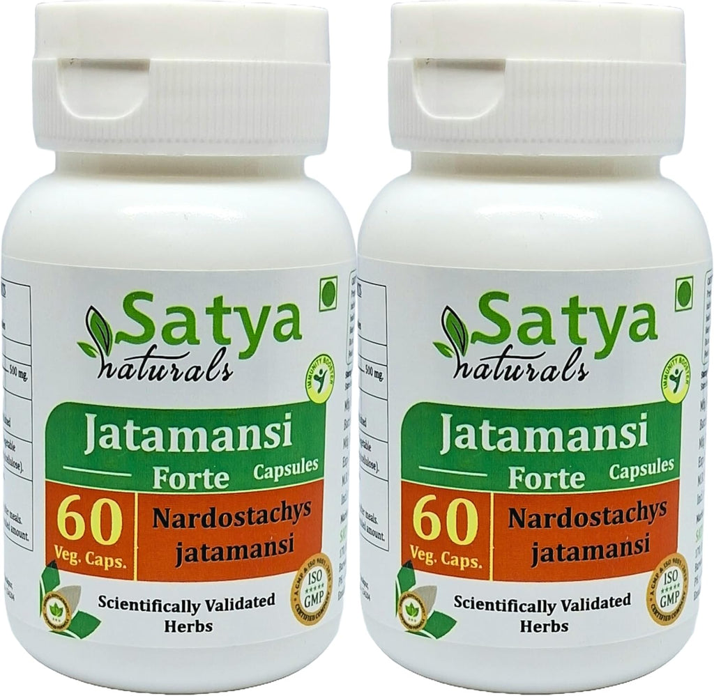 Jatamansi Forte 500 mg - 60 Cápsulas Vegetales - Extracto de Nardostachys Jatamansi 10:1