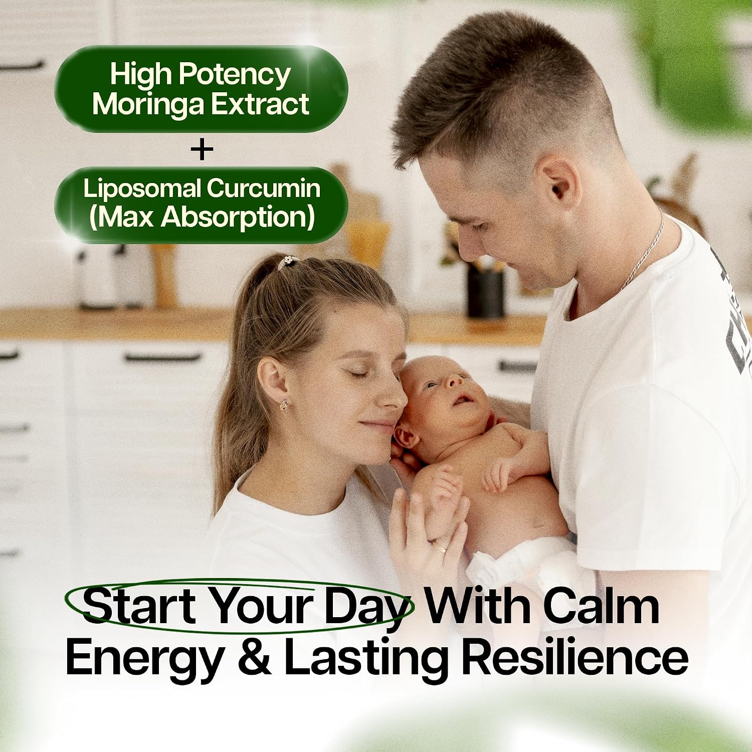 Benevolent Moringa Cápsulas con Curcumina Liposomal y BioPerine – 180 Cápsulas