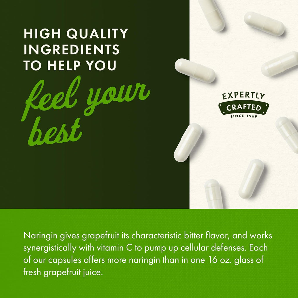 Swanson Naringina Bioflavonoide Cítrico 500 mg, 60 Cápsulas