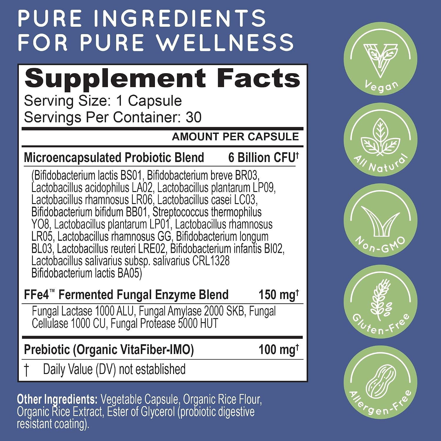 Essential Source TriActive Biotics – Probiotics with Prebiotics & Digestive Enzymes – 6 Billion CFUs – 30 Capsules