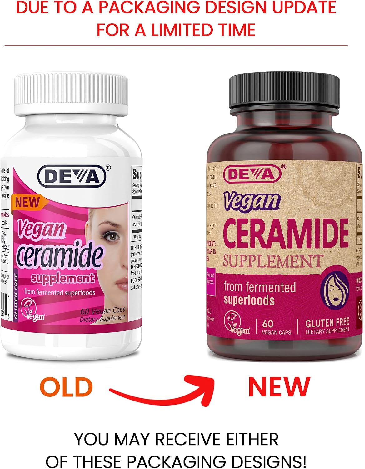 DEVA Ceramidas Veganas, 60 Comprimidos (Pack de 2)