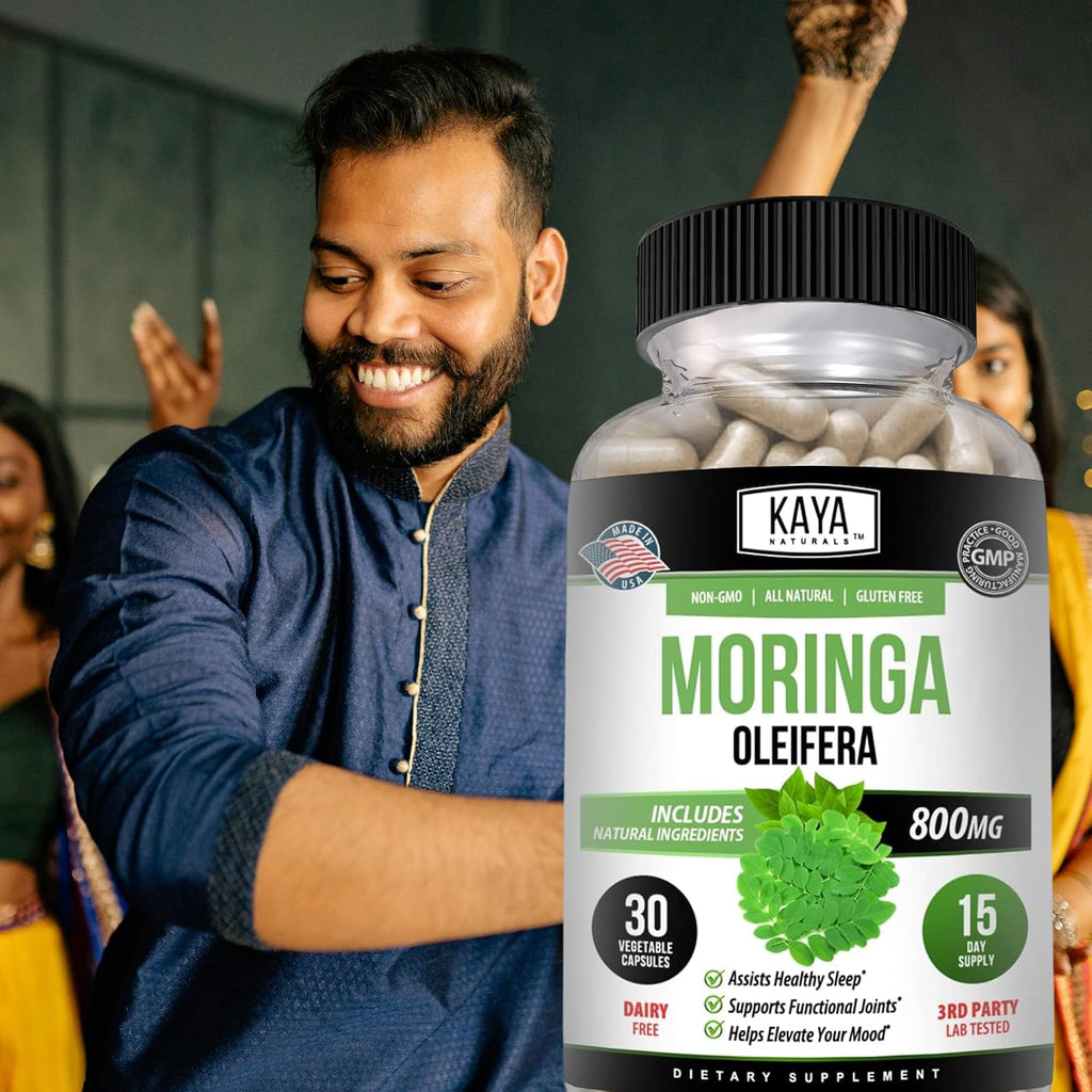 Extracto de Hoja de Moringa Kaya Naturals - 30 Cápsulas