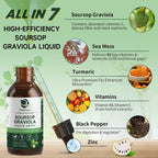 Lukaree Soursop Graviola Extracto Líquido con Sea Moss - 2 Pack, 30 ml cada uno