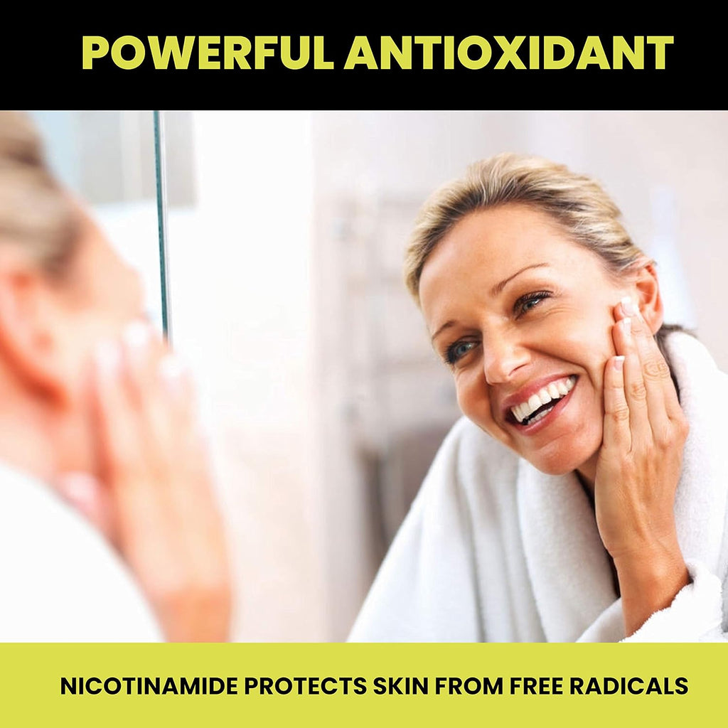 Solderm Nicotinamida y Vitamina D3 - Suplemento sin efecto rubor, 60 cápsulas, 500mg