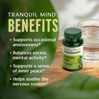 Banyan Botanicals Organic Tranquil Mind – 90 Comprimidos – Suplemento para el Sistema Nervioso y Relajación Física