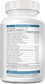 Nutrition Strength Kidney Support for Dogs - Apoyo Renal, Vejiga y Tracto Urinario, con Arándano Rojo Orgánico y Astrágalo, 120 Comprimidos Masticables
